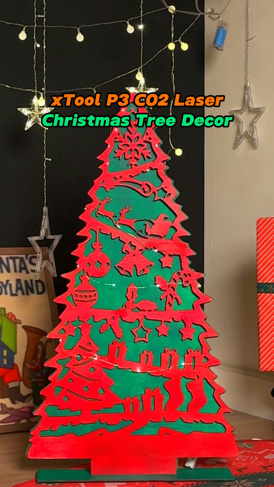 xTool Facebook ad: Père Noël, le xTool P3 va plus vite que tes lutins!