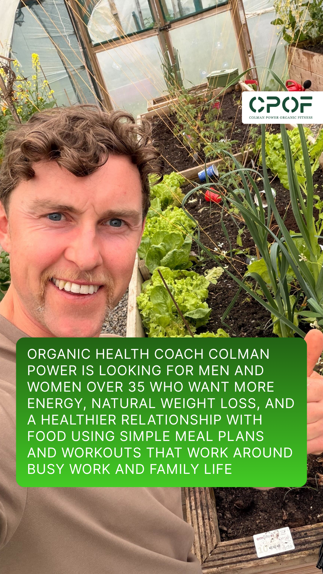 Colman Power Organic Fitness Facebook ad from Jun 4, 2026