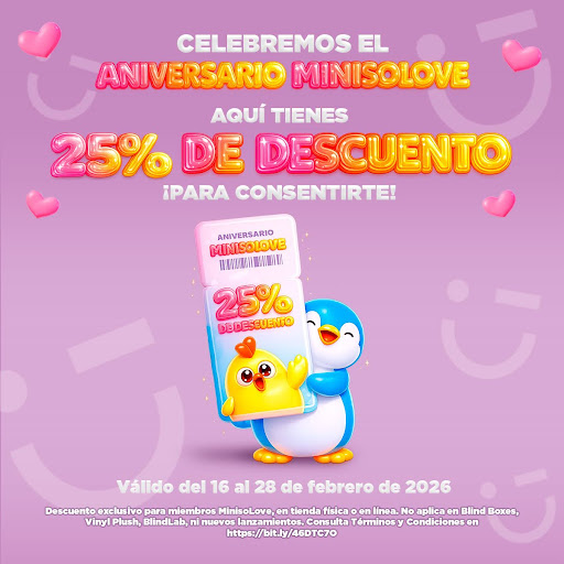 MINISO México Facebook ad: Aniversario Miniso Love