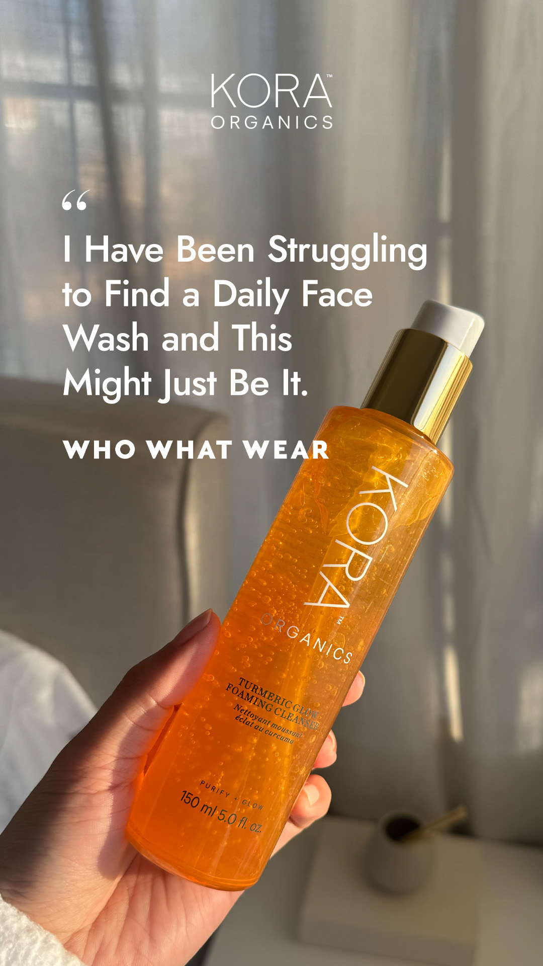 KORA Organics Facebook ad