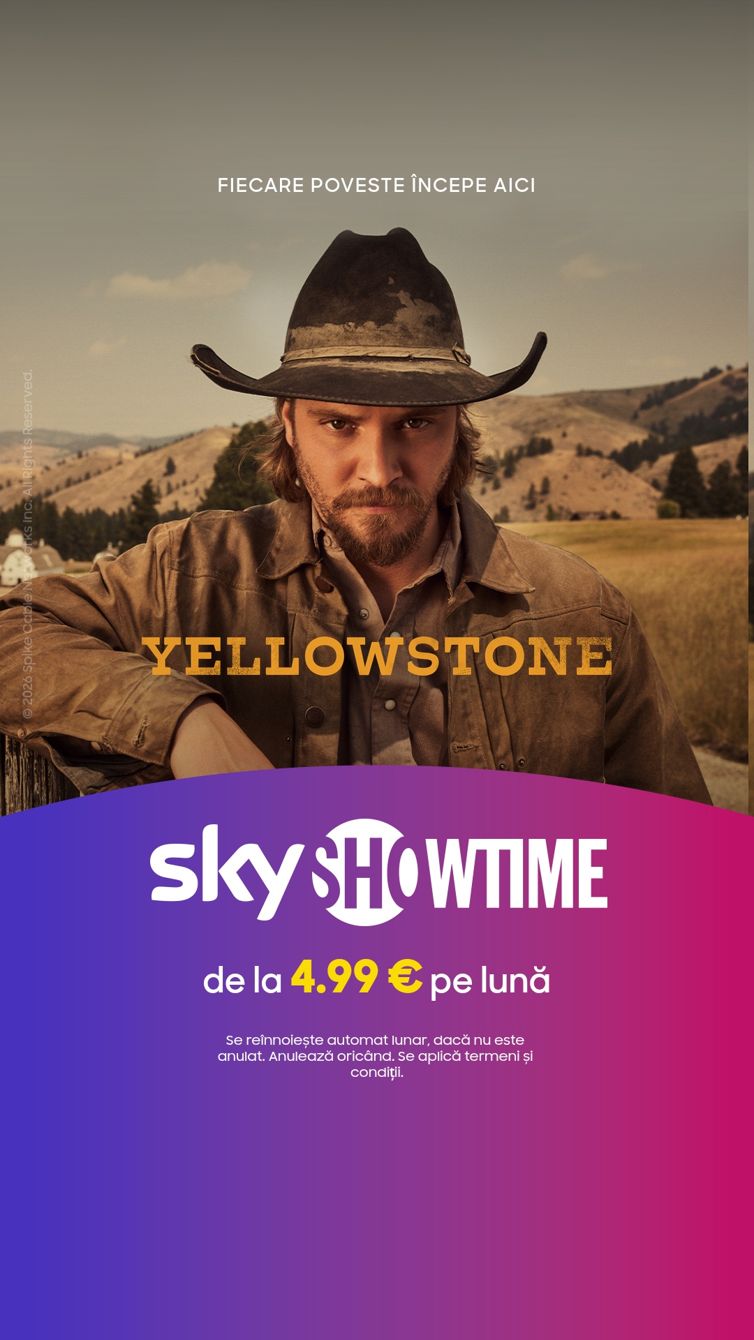 SkyShowtime Facebook ad from Jul 9, 2026