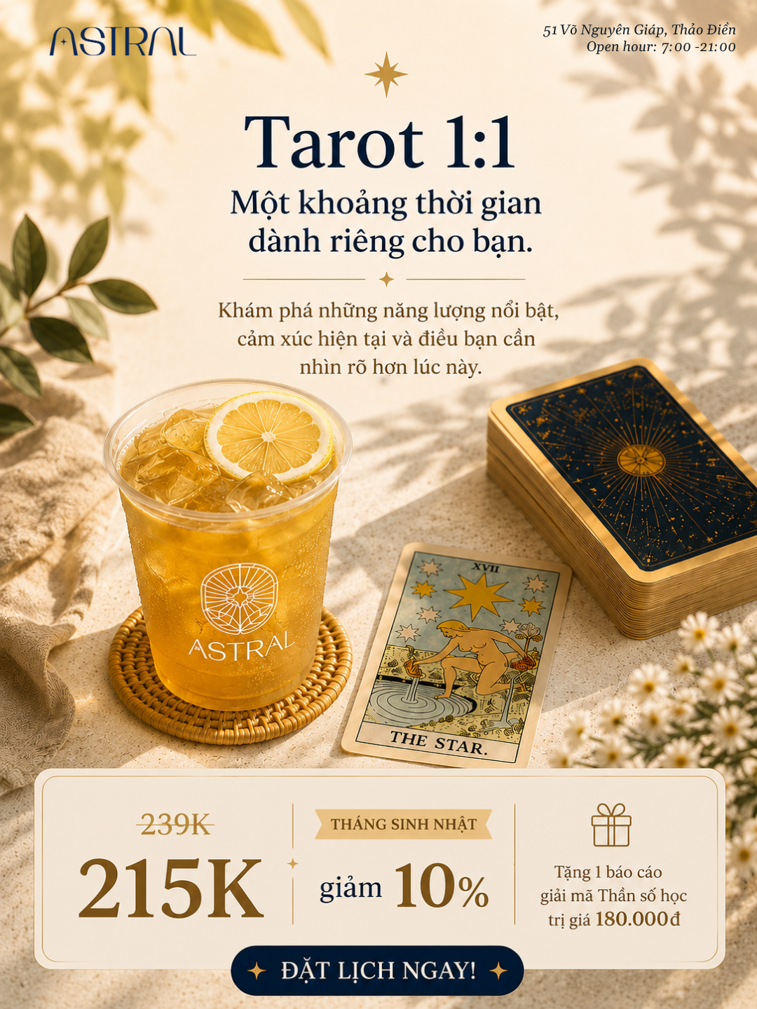 Astral Café & Patisserie Facebook ad: Ưu đã chỉ áp dụng trong Tháng 6