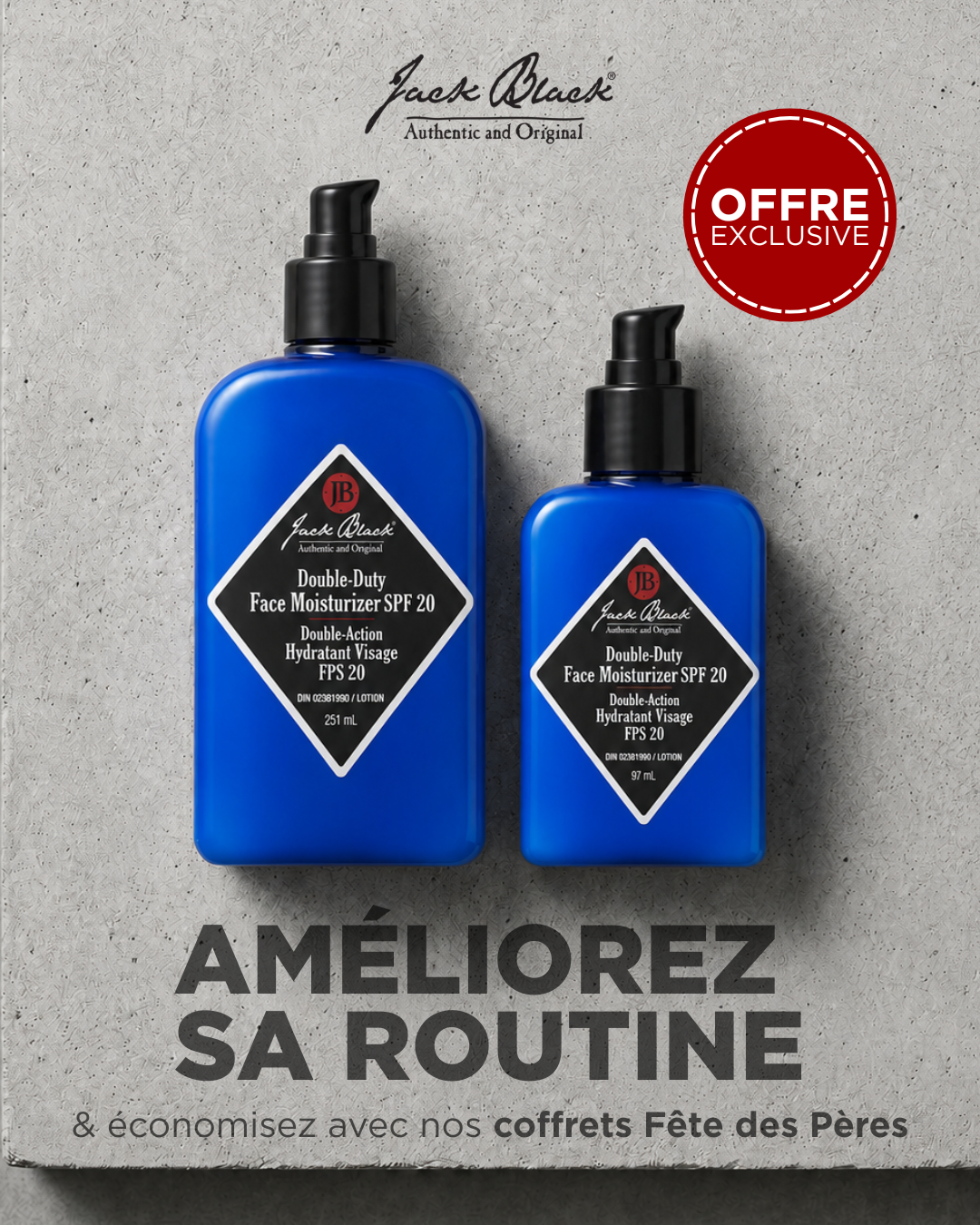 Jack Black Men's Skincare Canada Facebook ad