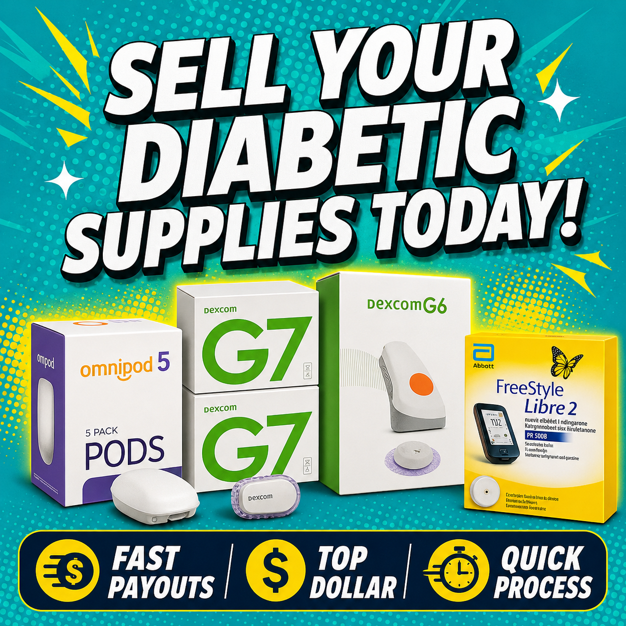 Cash for Diabetic Test Strips - Florence, SC Facebook ad