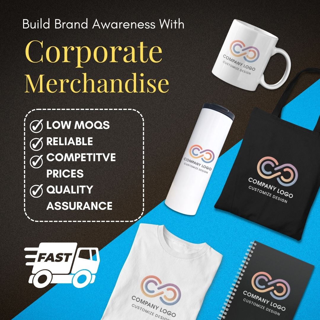 OMG Store Facebook ad: Looking for customized corporate gifts?