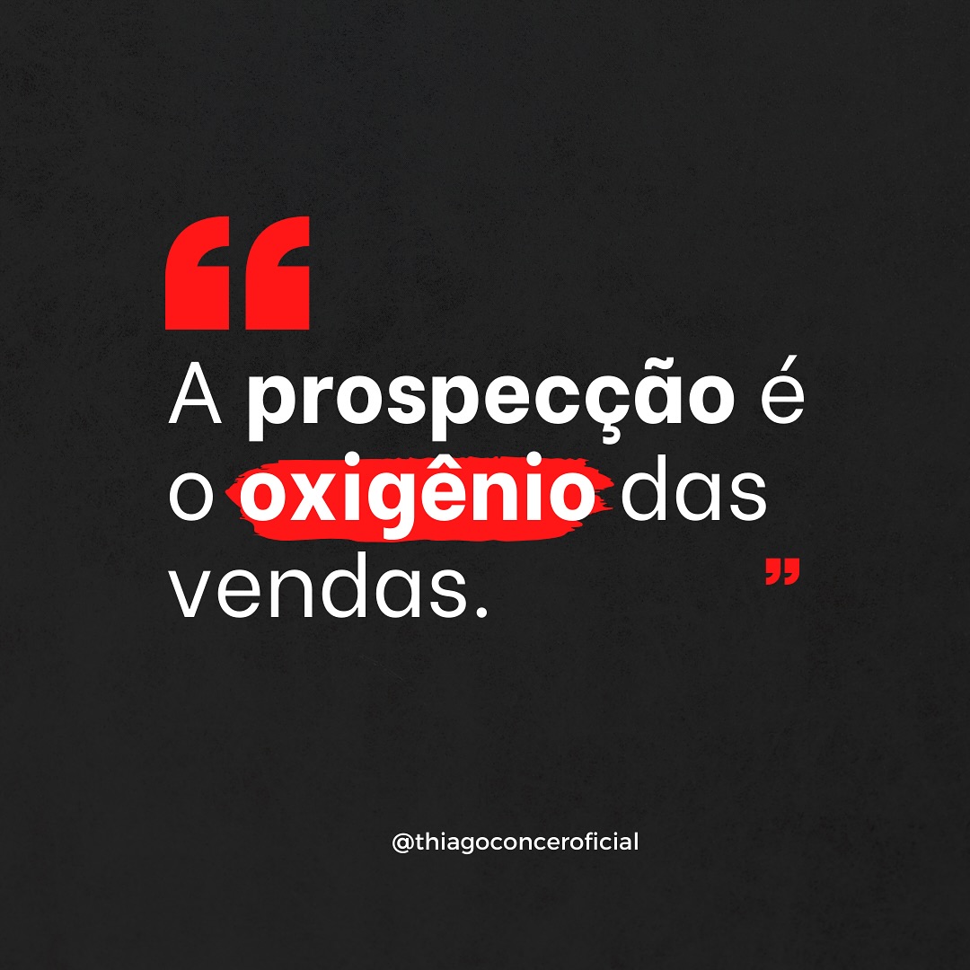 Thiago Concer Facebook ad: A maioria dos vendedores só lembra de prospectar…