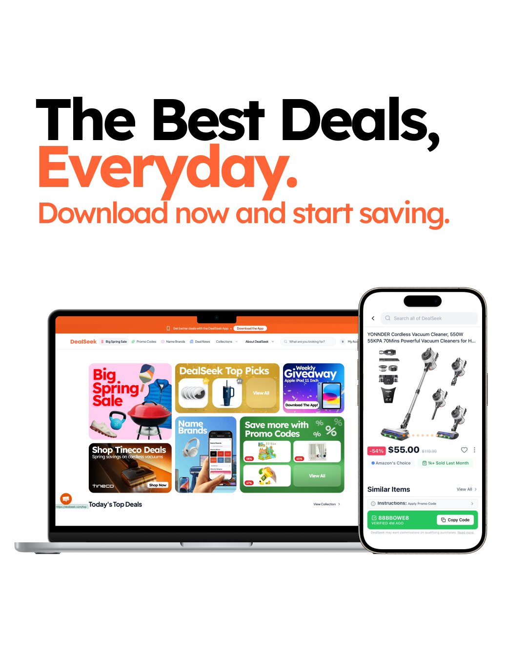 DealSeek Facebook ad: Find the Best Amazon Deals Fast