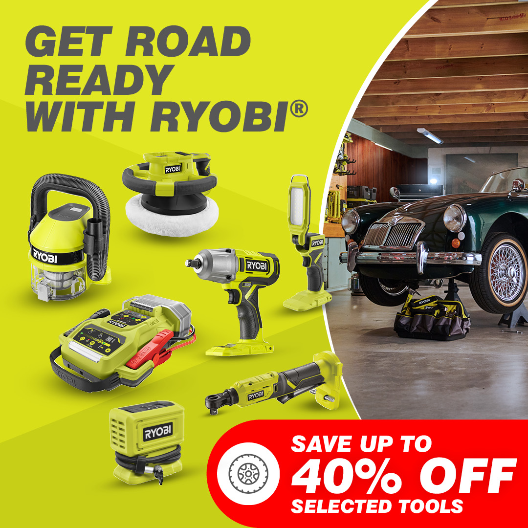 Ryobi Tools UK Facebook ad: Get your car road ready!