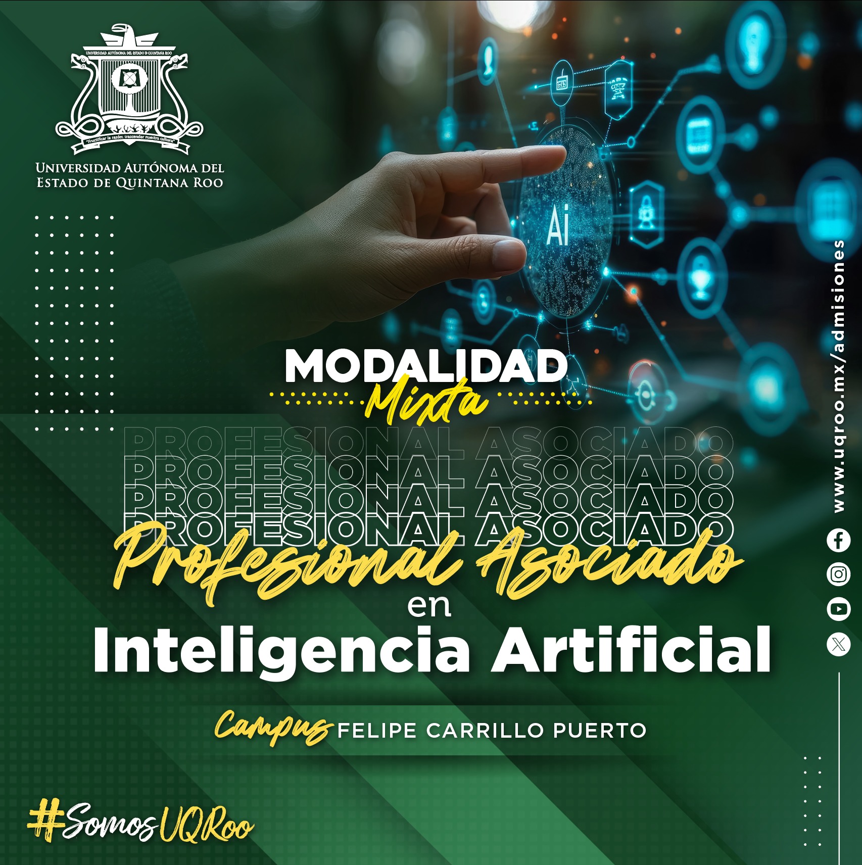 Universidad Autónoma del Estado de Quintana Roo Facebook ad: Admisiones