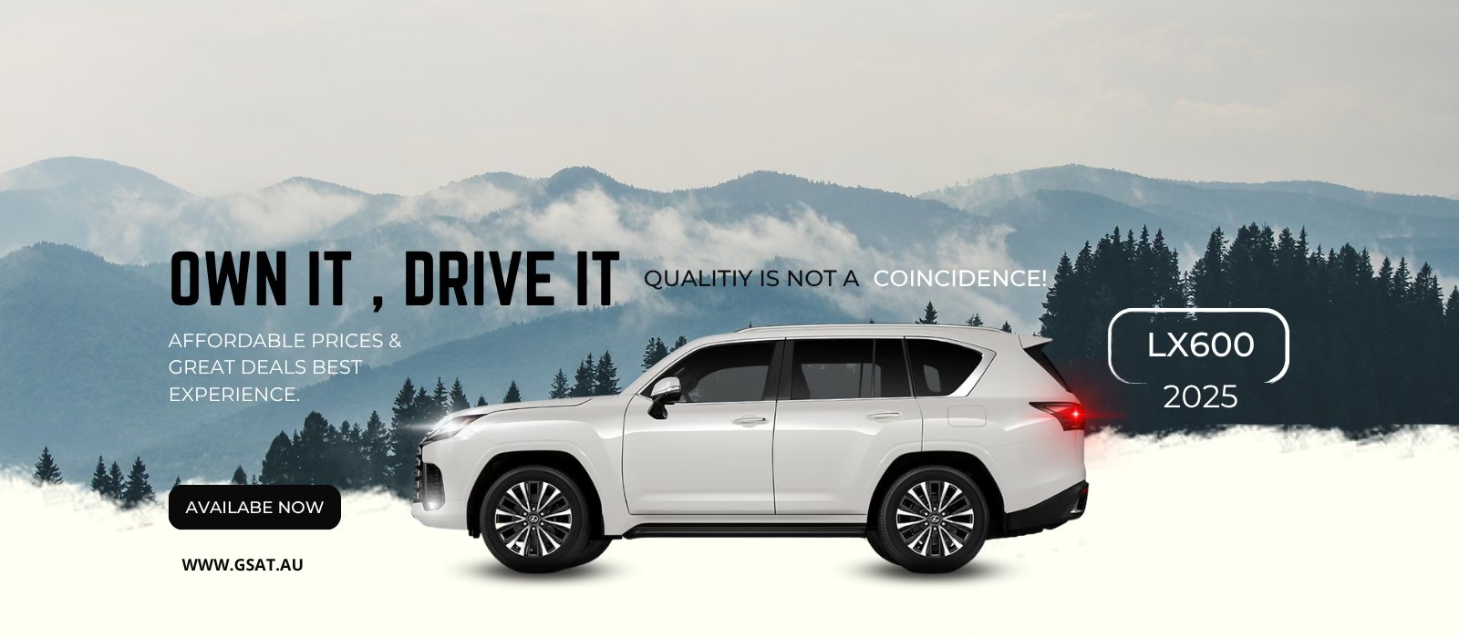 GSAT Australia Facebook ad: Luxurious car dealer, GSAT.AU