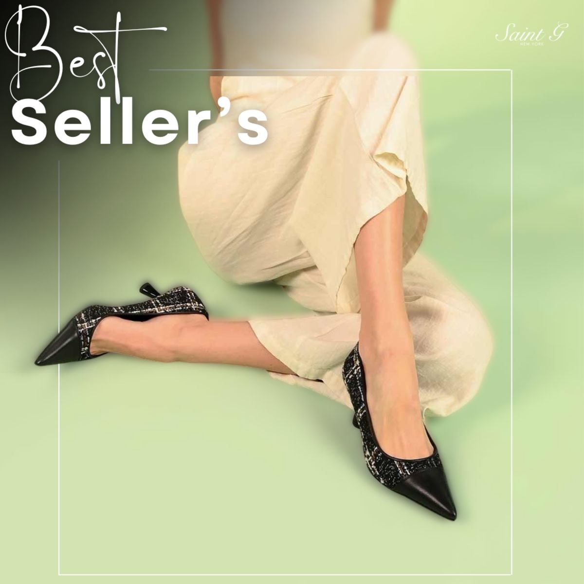 Saint G Facebook ad: Iconic Styles. Elevated Details.