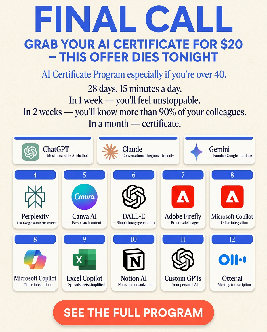 AI Weekly Facebook ad