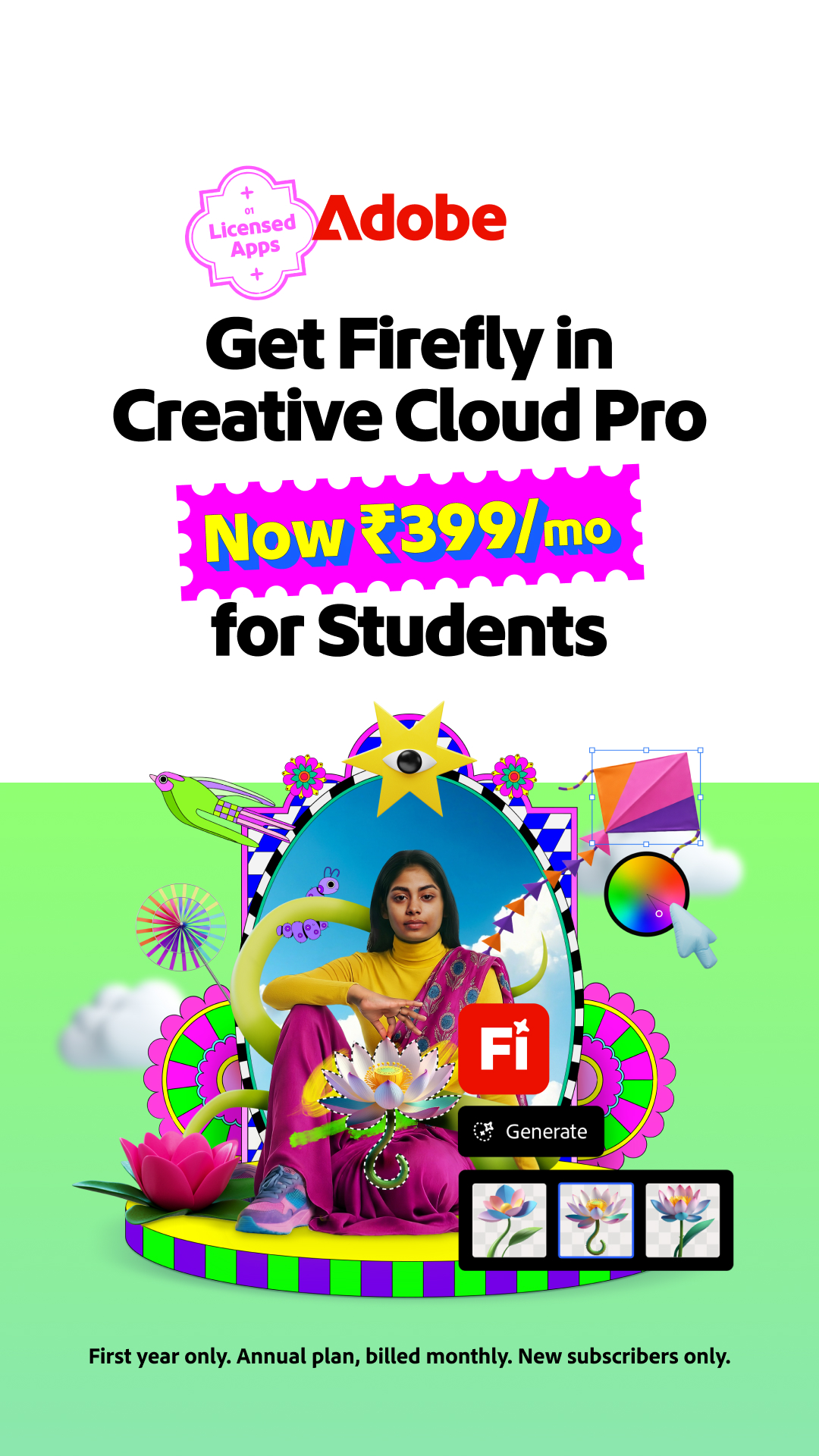 Adobe Creative Cloud Facebook ad