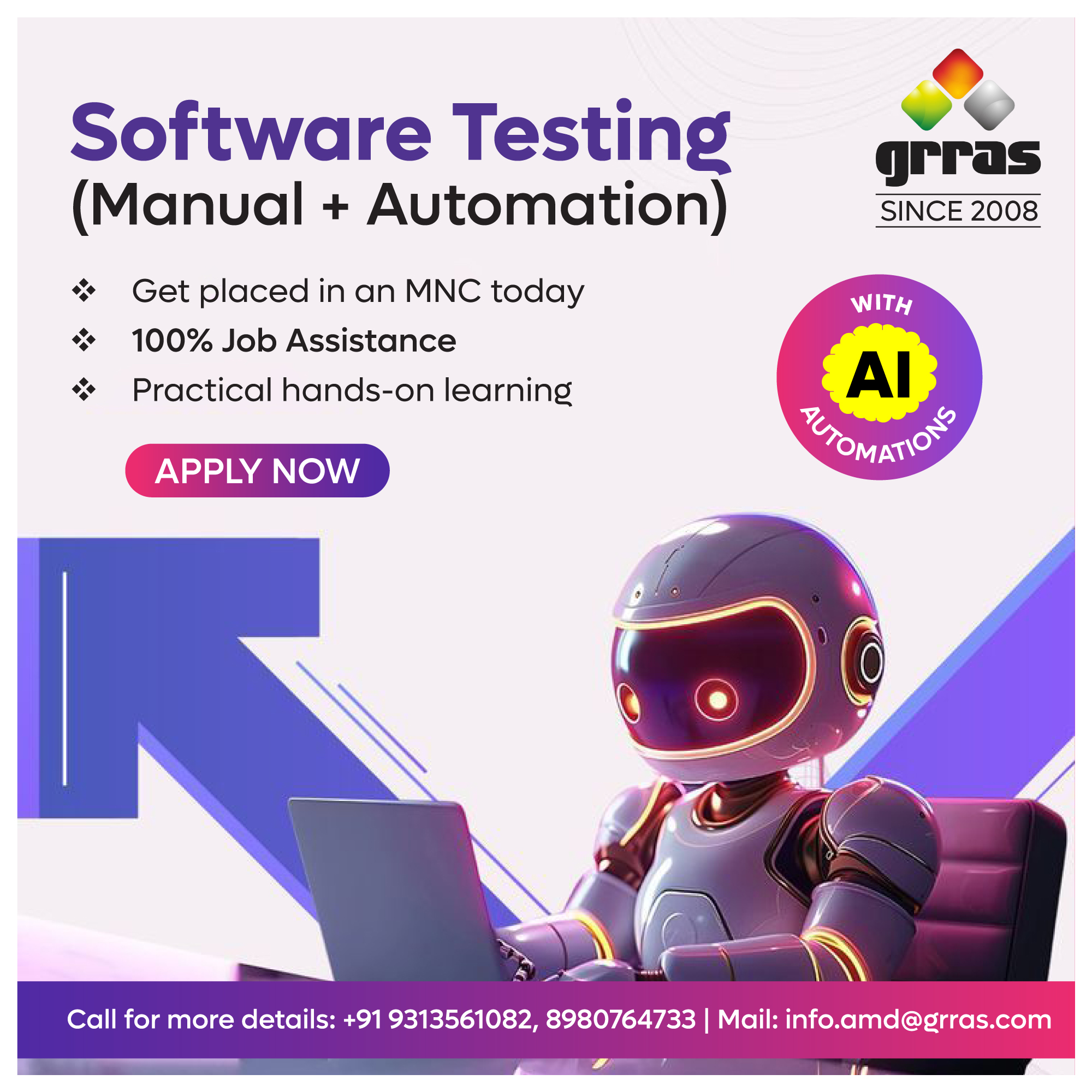 Grras It Solutions, Ahmedabad Facebook ad: Planning a career switch or skill upgrade in…