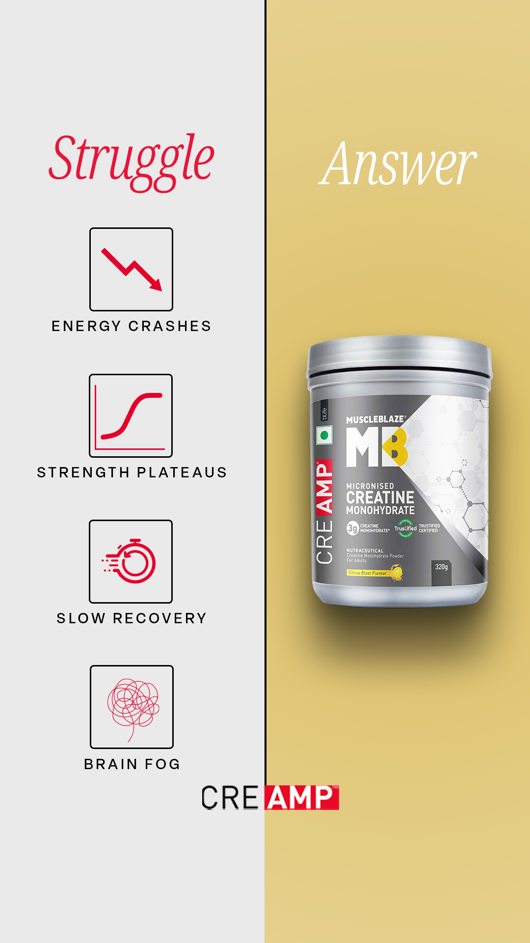 MuscleBlaze Facebook ad