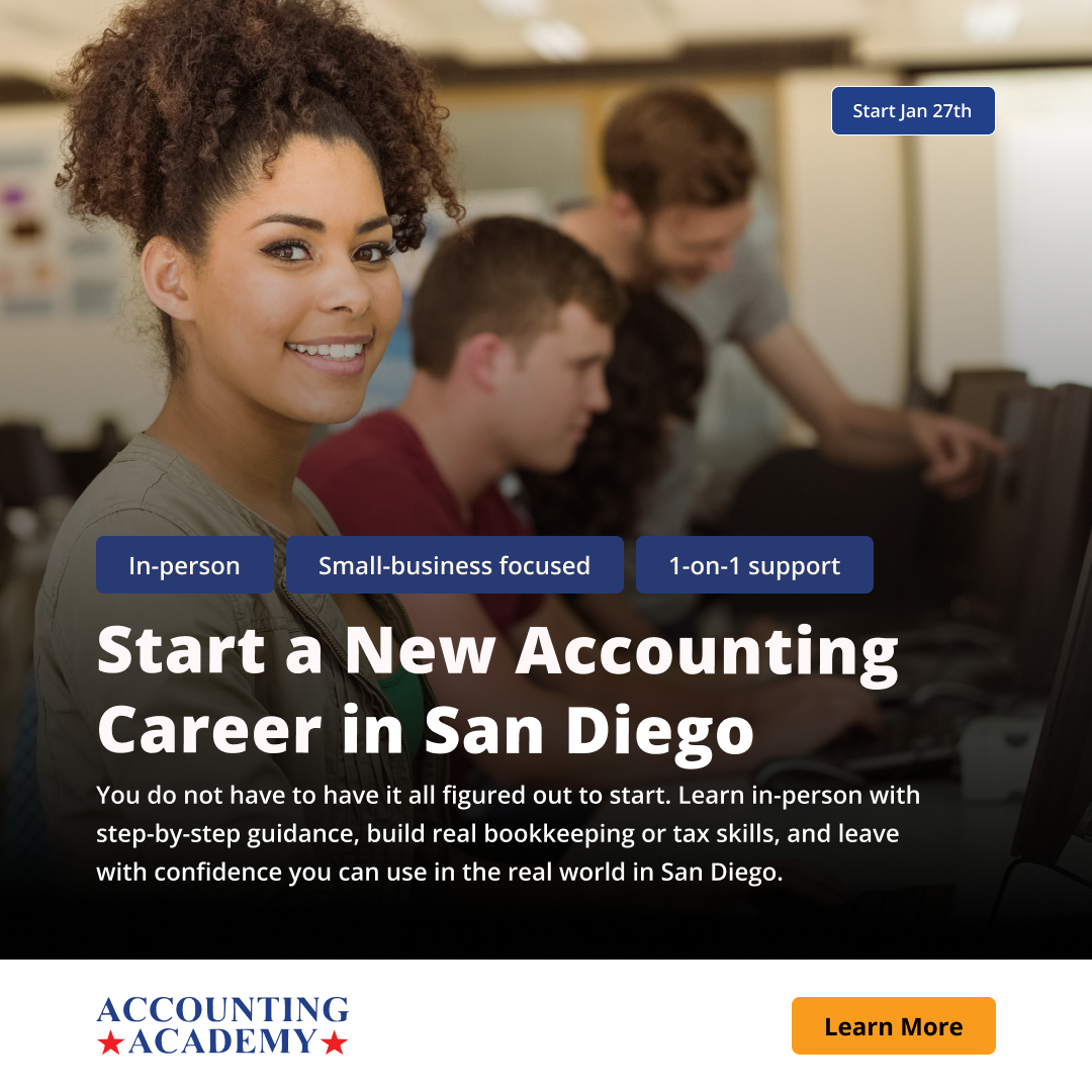 The Accounting Academy Facebook ad: Start Your Enrolled Agent Path!