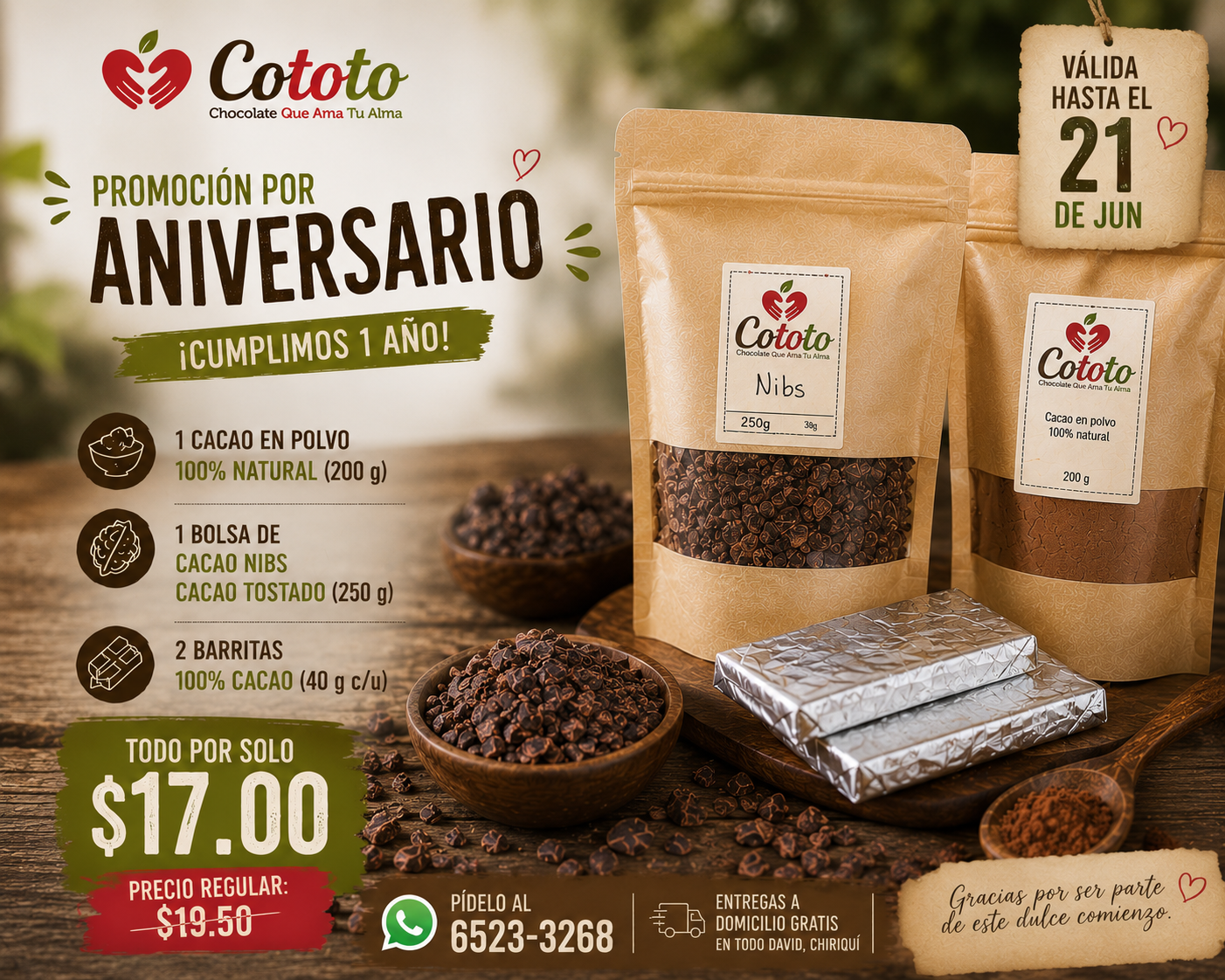 Chocolates Cototo  Panamá Facebook ad