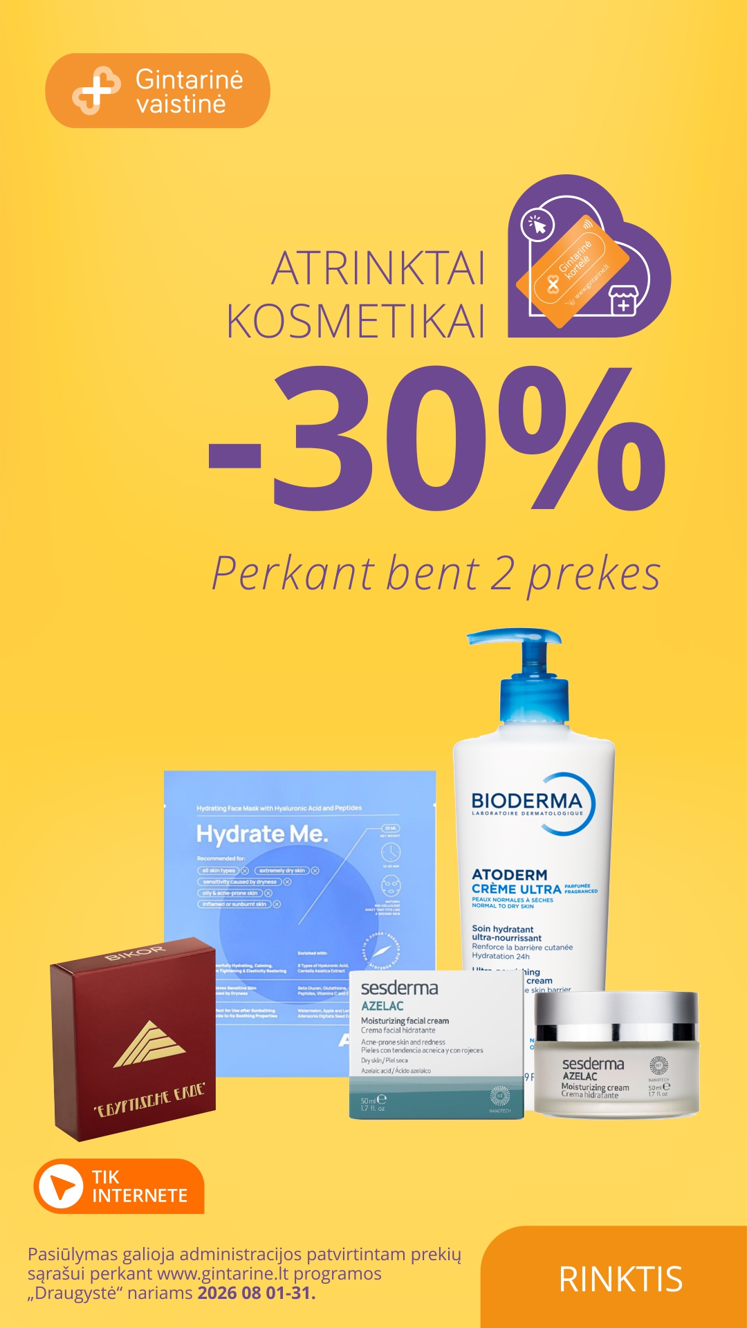 Gintarinė Vaistinė Facebook ad