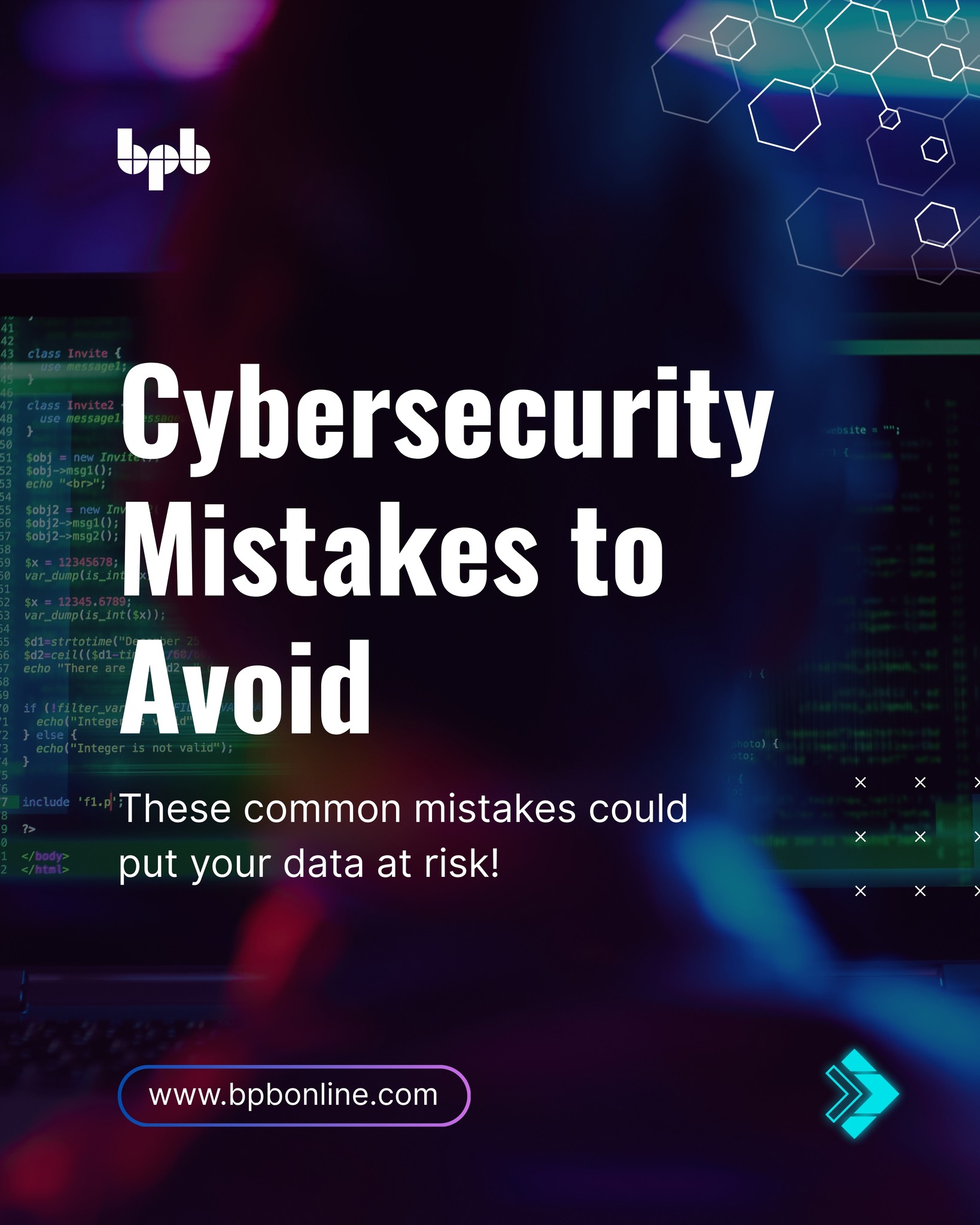 BPB Publications Facebook ad: Stay Safe Online: Avoid These Common Cybersecurity Mistakes!