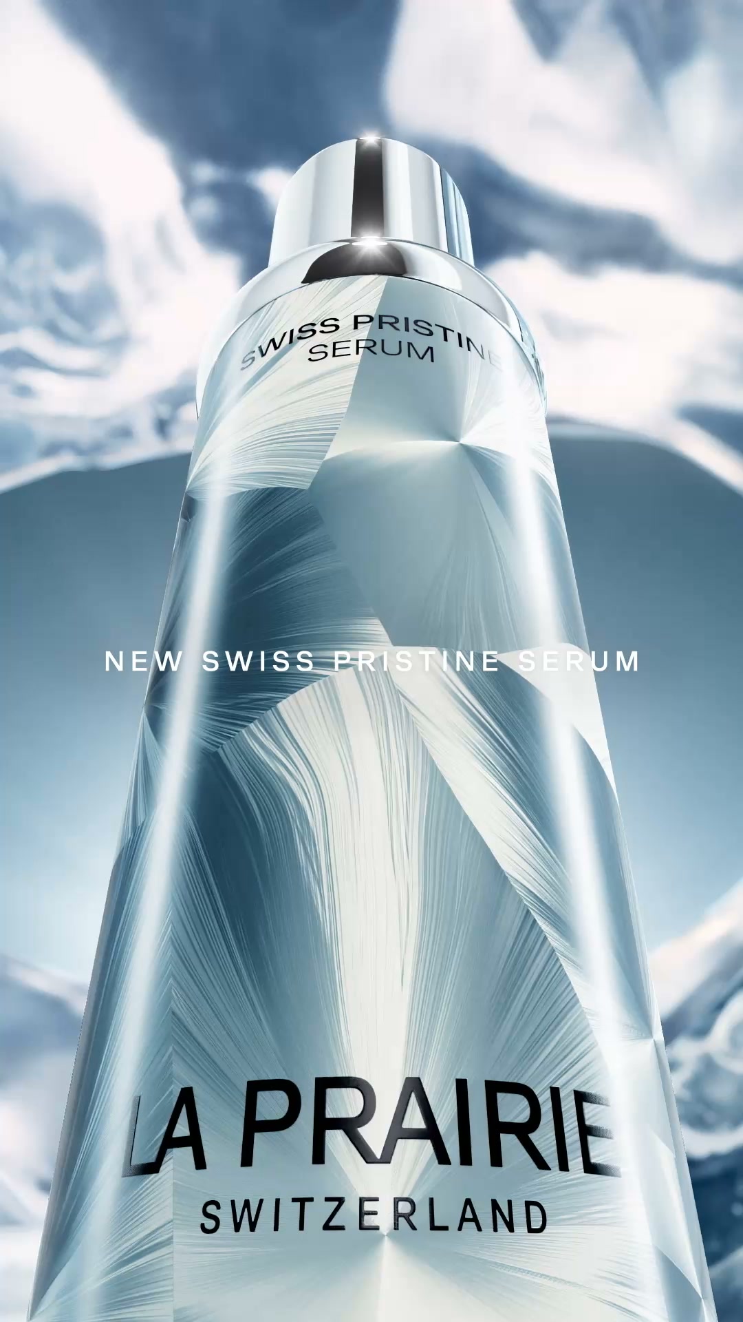 La Prairie Facebook ad: New Swiss Pristine Serum