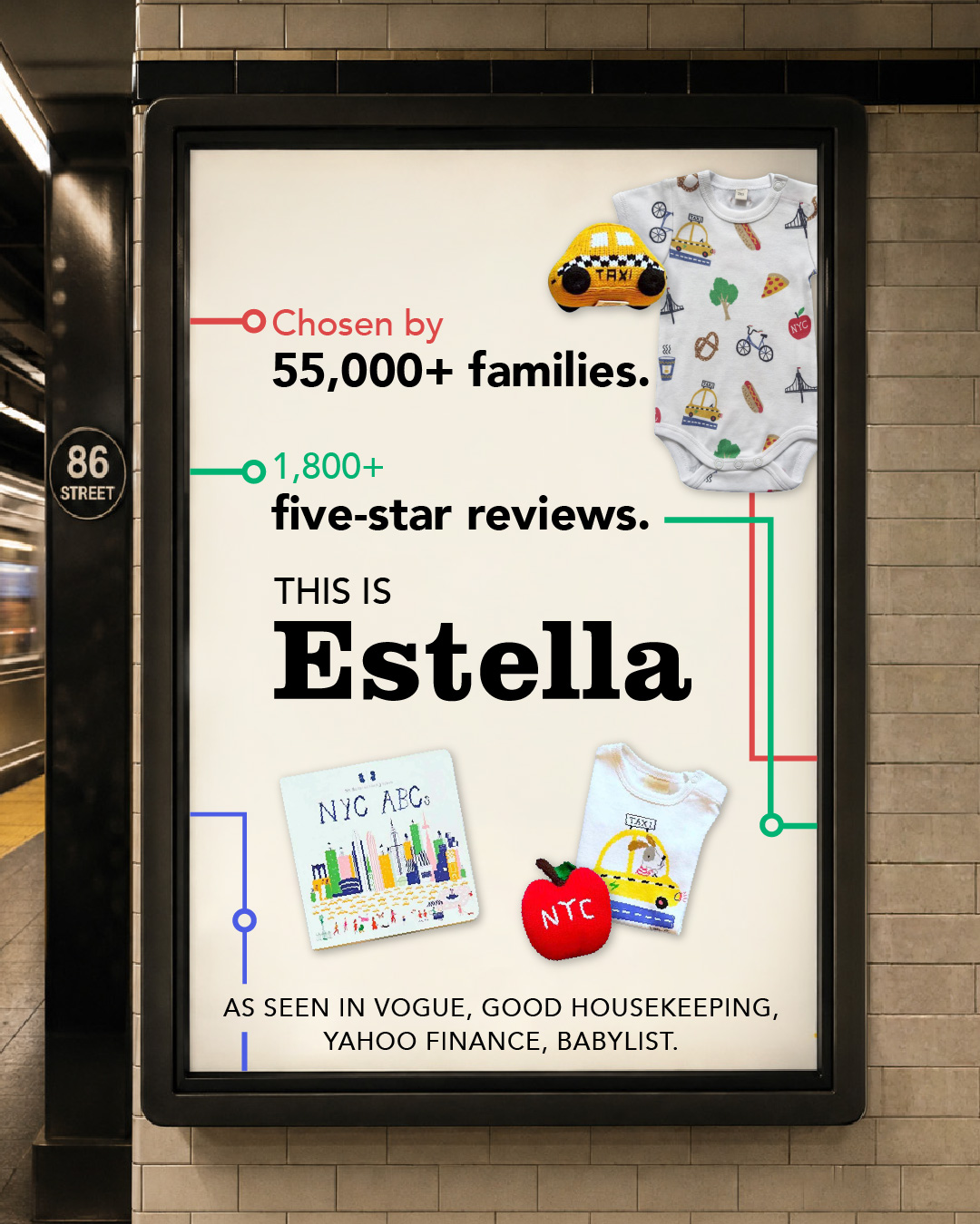 Estella Facebook ad: Loved by Parents and Babies