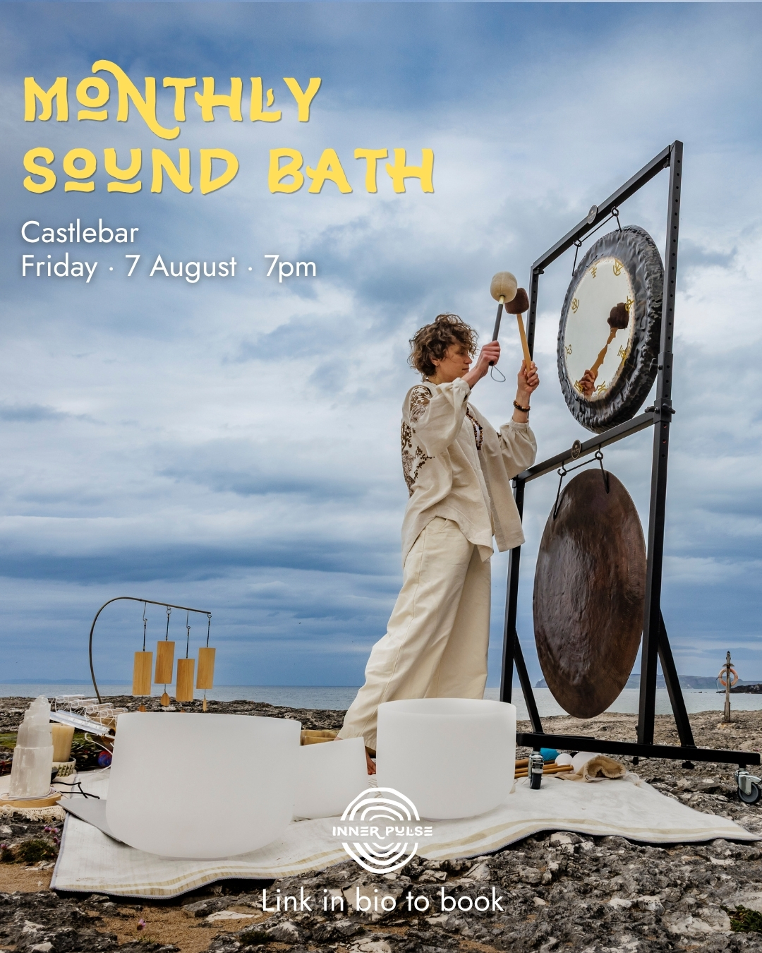 inner.pulse.ie Facebook ad: Monthly Inner Pulse Sound Bath, Castlebar