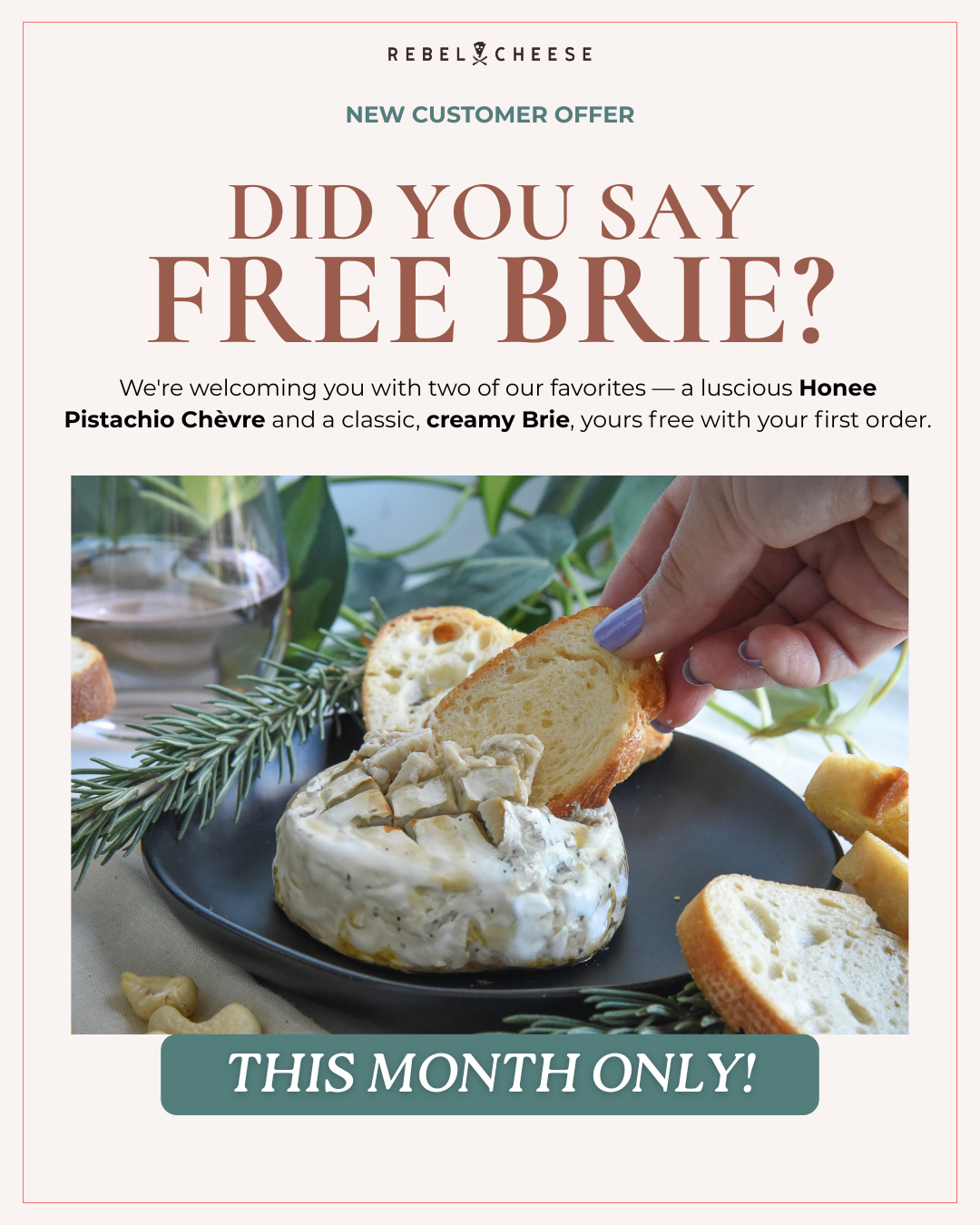 Rebel Cheese Facebook ad