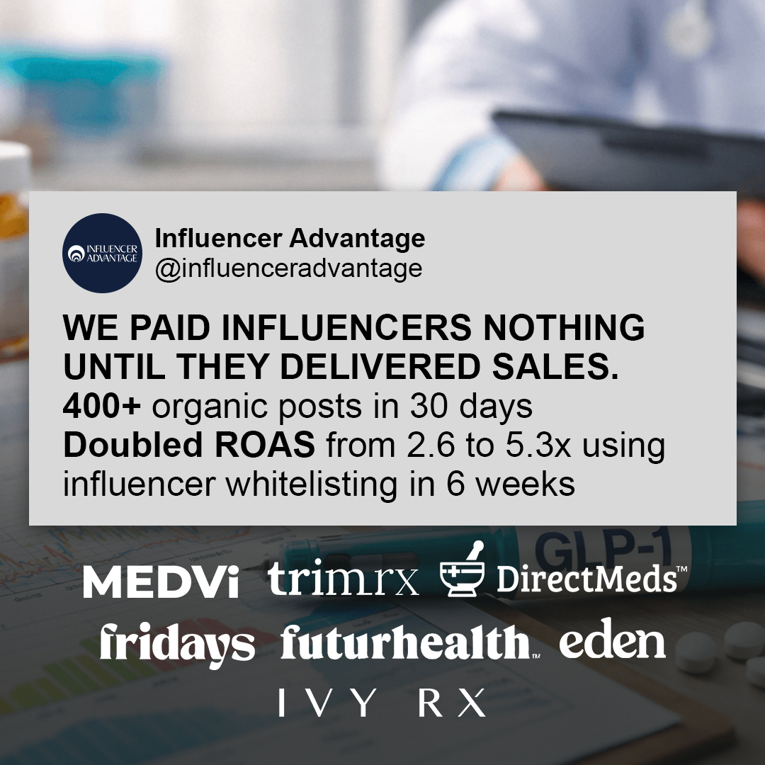 Influencer Advantage Facebook ad