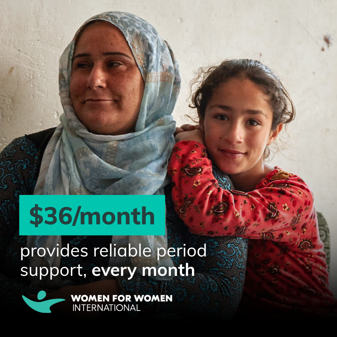 Women for Women International Facebook ad