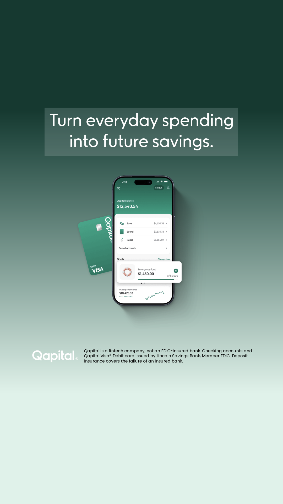 Qapital Facebook ad
