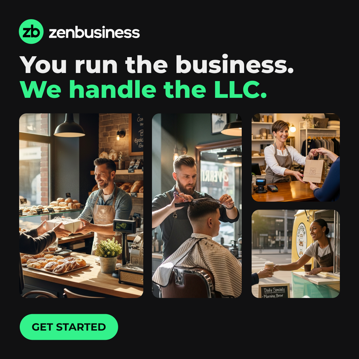 ZenBusiness Facebook ad