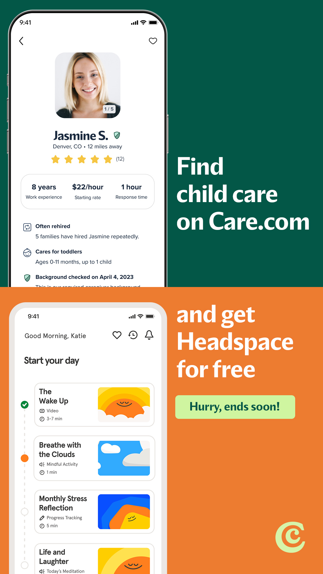 Care.com Facebook ad