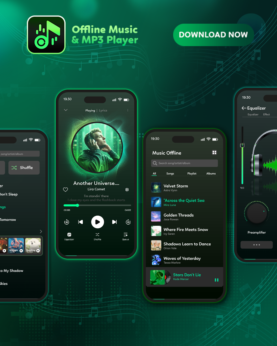 Music Offline = MP3 Player Facebook ad from Mar 21, 2026