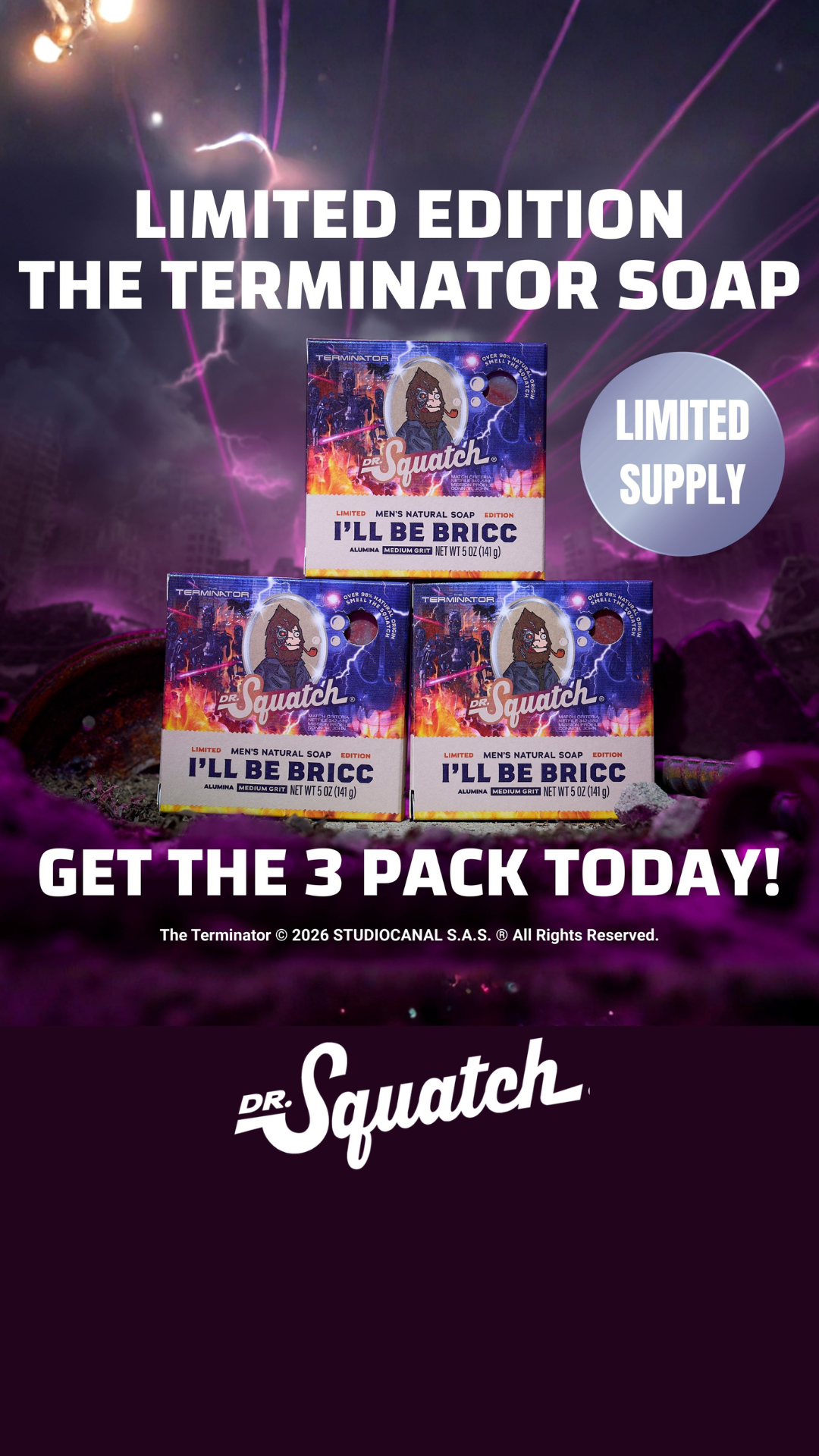 Dr. Squatch Facebook ad