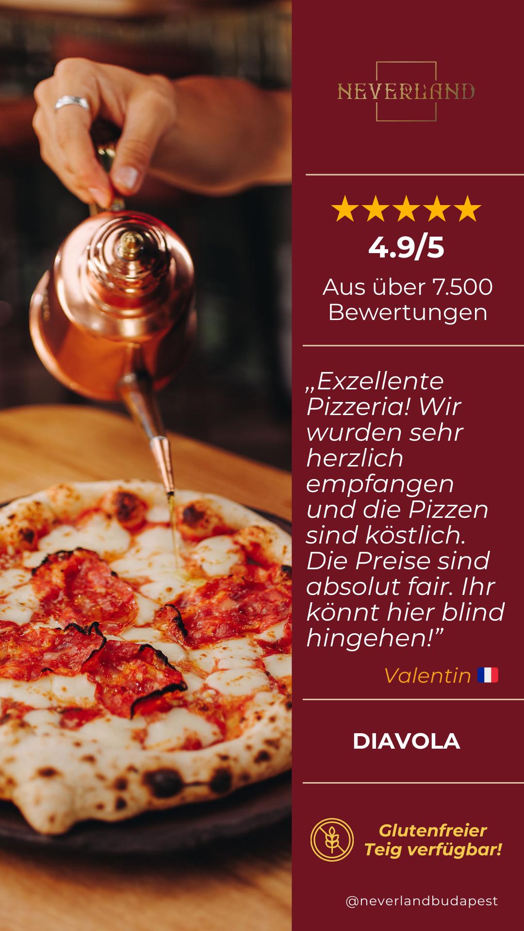 Neverland Bar • Escape Room • Pizzeria Facebook ad