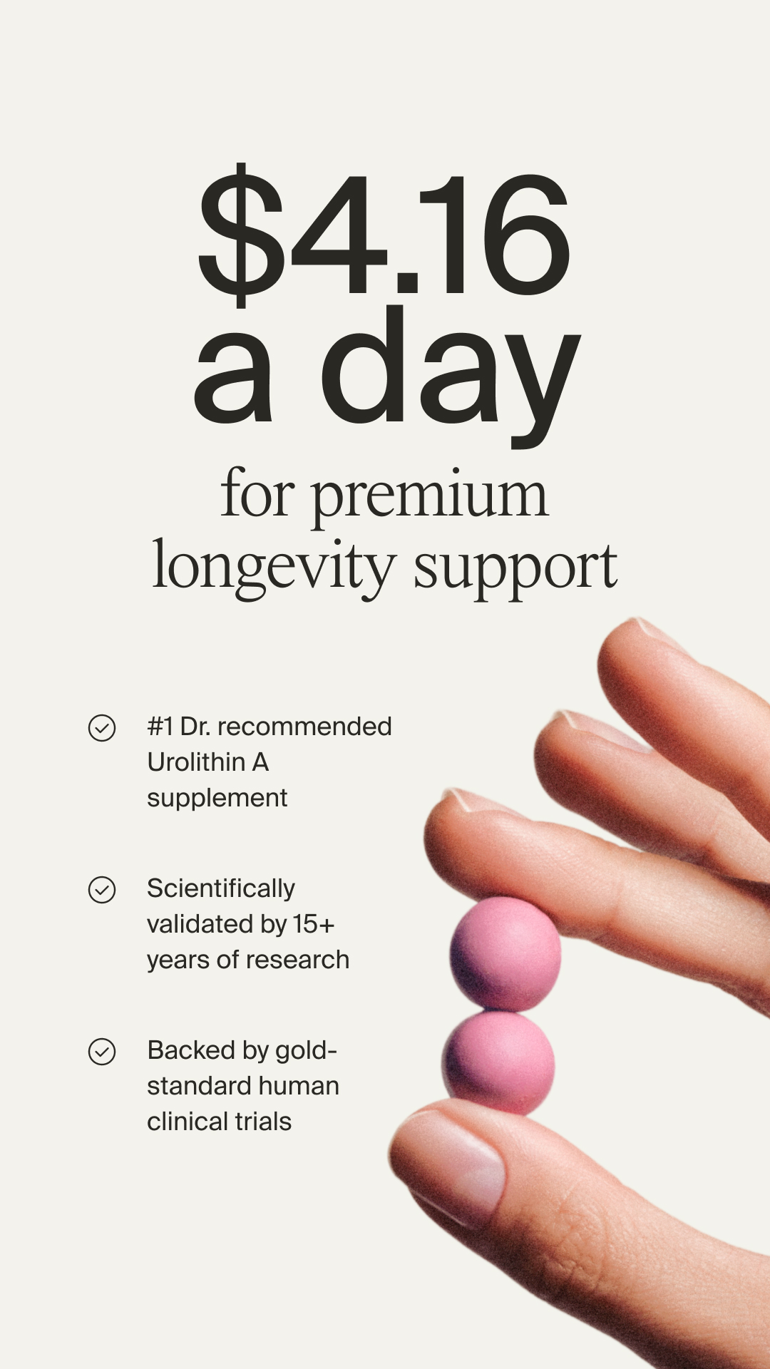 Timeline Longevity Facebook ad