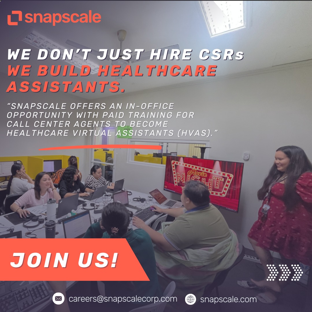 Snapscale.intl Facebook ad: WE DONβT JUST HIRE CSRs, ππ π½ππππΏβ¦
