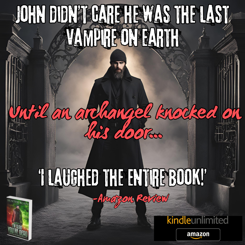 Hunter Blain- Author Facebook ad: DEADPOOL AS A VAMPIRE!