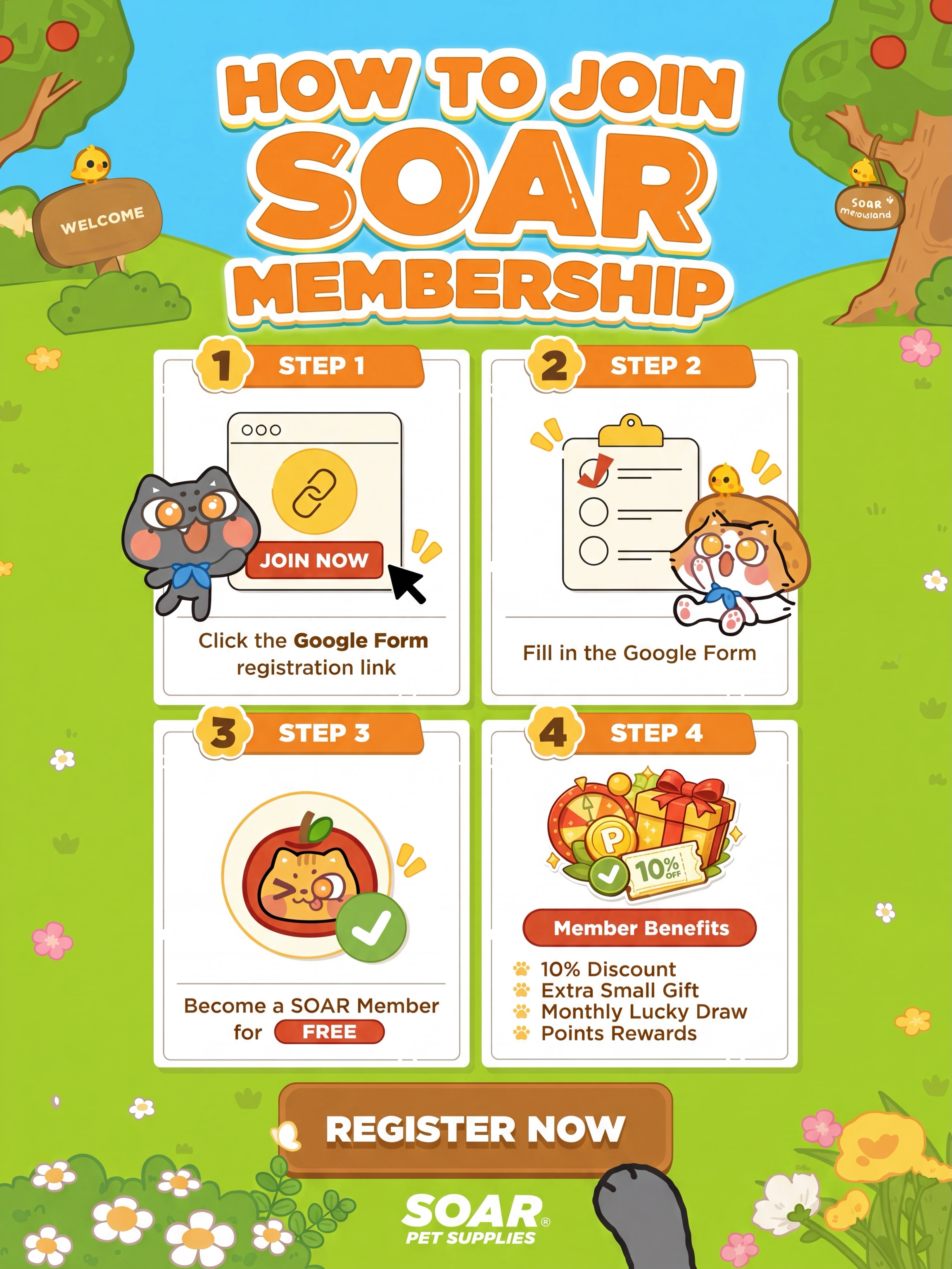 SOAR Cat Litter Supplies Facebook ad: SOAR Membership Program is now open!
