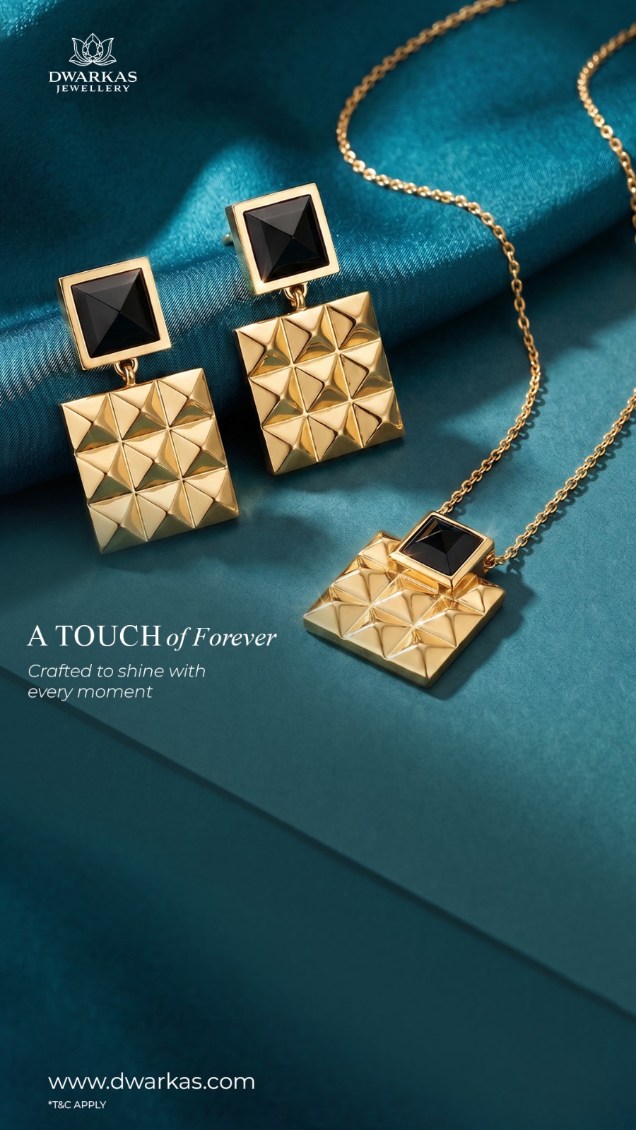 Dwarkas Facebook ad: Crafted to Shine. Made to Last.