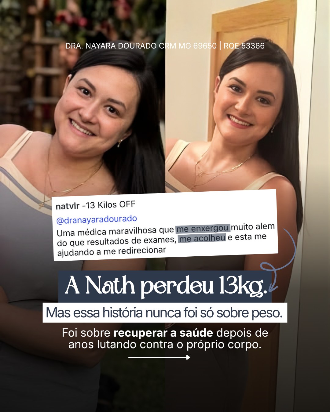 Dra. Nayara Dourado Facebook ad: Nem toda dificuldade para emagrecer é falta de…