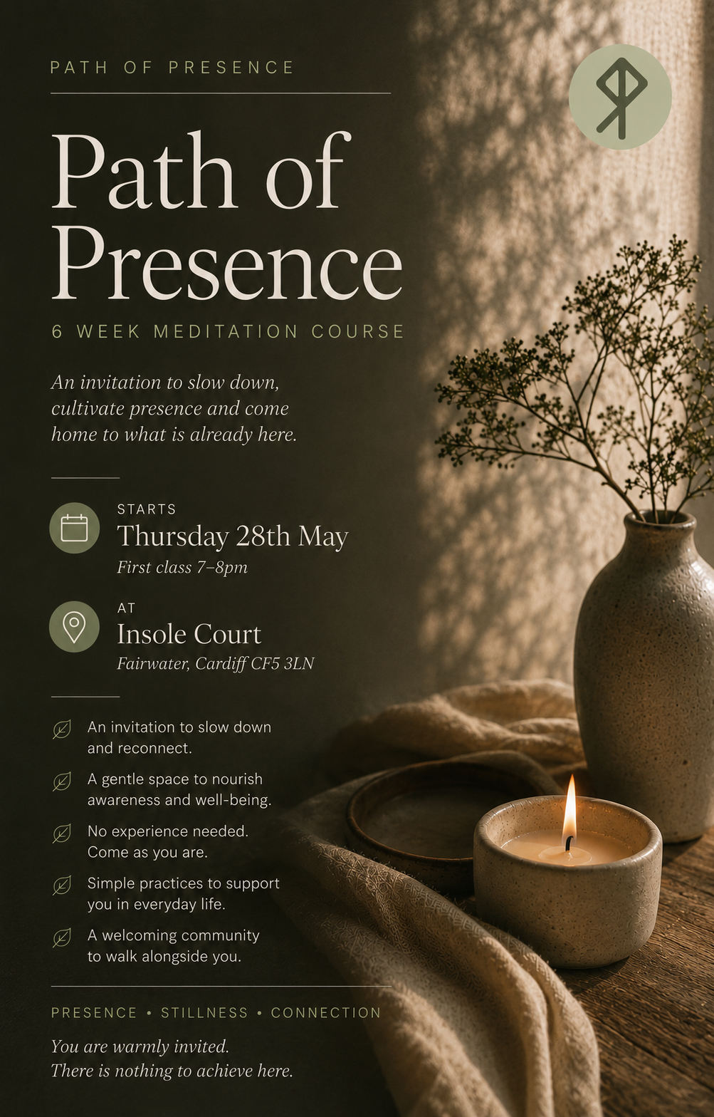 The Silence Within - Sound Baths - South Wales Facebook ad: A Gentle Meditation Course in Cardiff