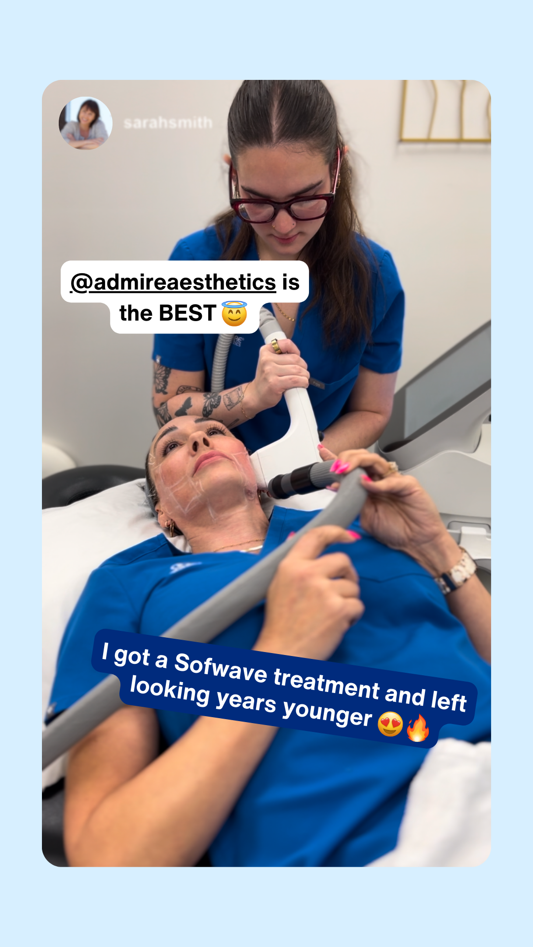 Admire Aesthetics Facebook ad from Apr 30, 2026