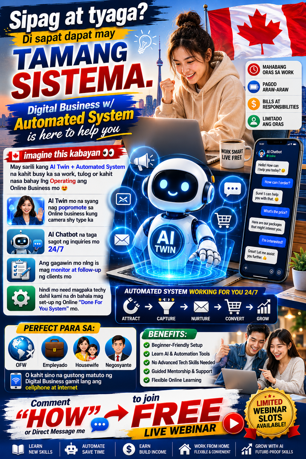 Jocelyn Ecom Canada Facebook ad: FREE Limited slot only, Join live webinar now