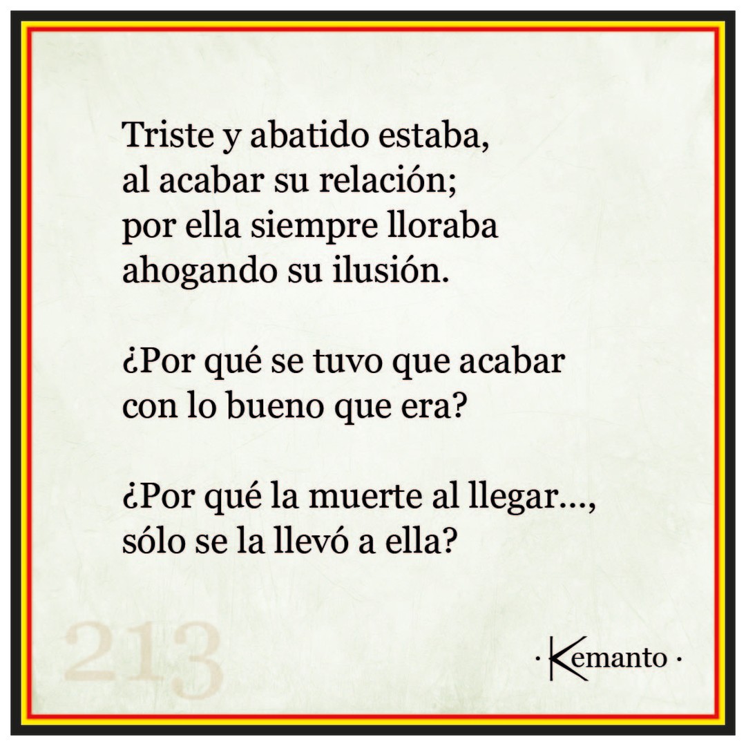 Kemanto Facebook ad: 213 - Líquidas tristezas (fragmento)
