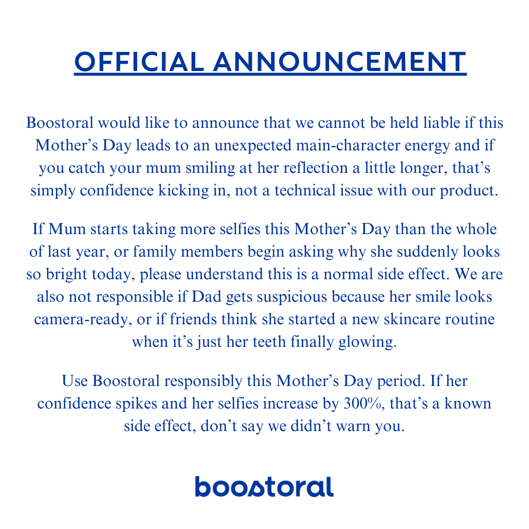 boostoral Facebook ad