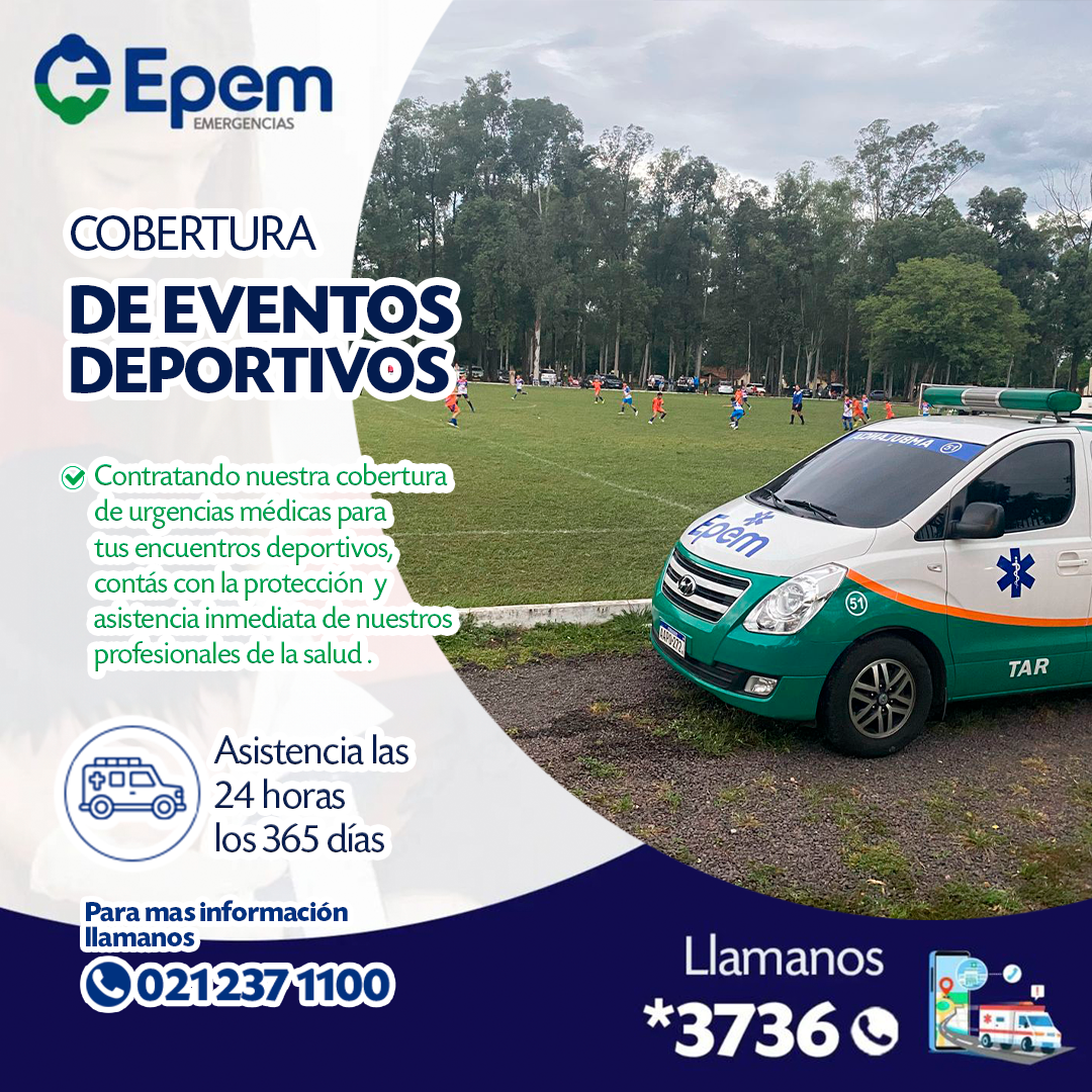Epememergencias Facebook ad: ¡Área Protegida para tus eventos deportivos!