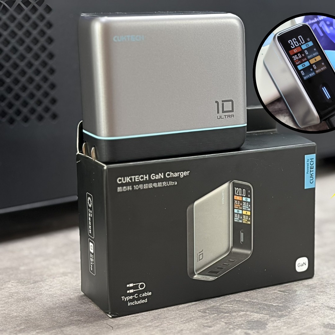 พี่เอไอ.ข่าวไอที Facebook ad: CUKTECH AD1204U 120W GaN หัวชาร์จ Ai รุ่นใหม่ มีจอ…