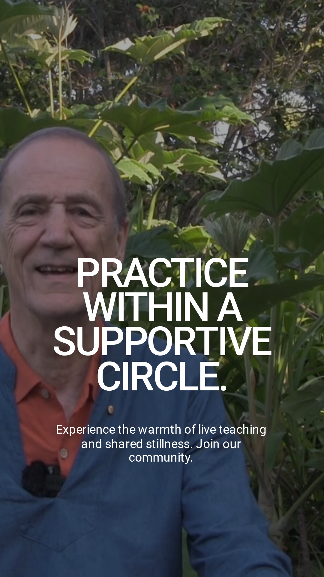 The Meditation Community Facebook ad: What if meditation helped you find calm in…