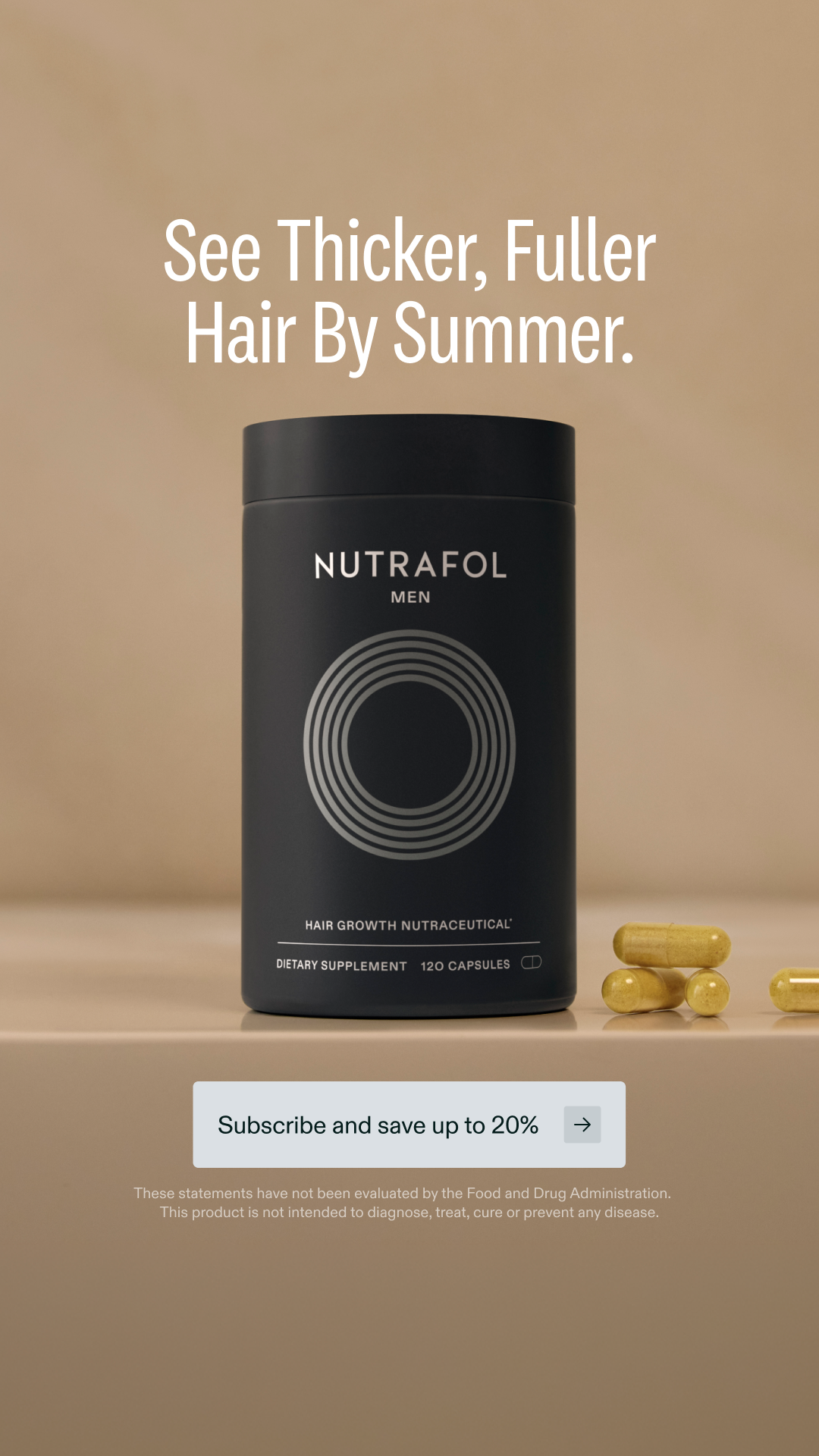 Nutrafol Men Facebook ad